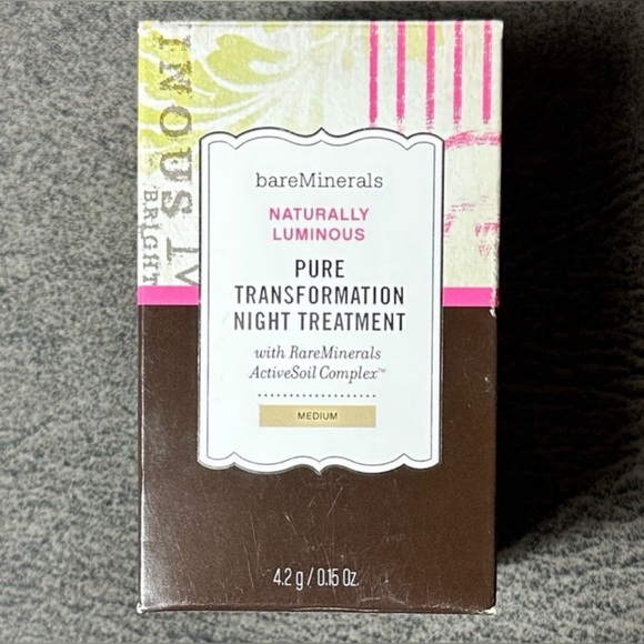 BARE MINERALS PURE
TRANSFORMATION NIGHT
TREATMENT ~ Full Size Brand New in Box - Picture 2 of 9